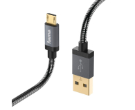 Hama KABEL USB-microUSB 1.5M HAMA METAL czarny # - 1442564 - zdjęcie 2